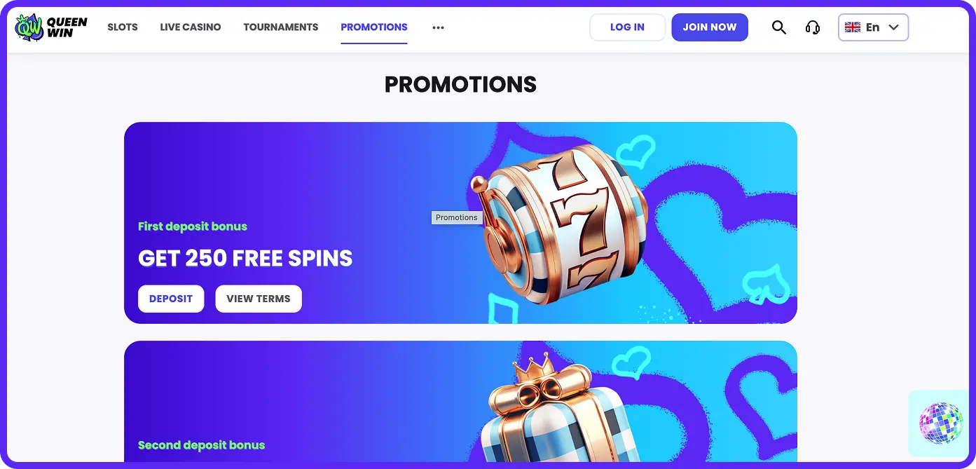 queenwin casino promo code